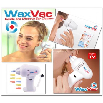 Wax Vac -Electric Ear Vacuum Cleaner Kit- Safe, Hygenic, Gentle, Seen On TV, Imported,